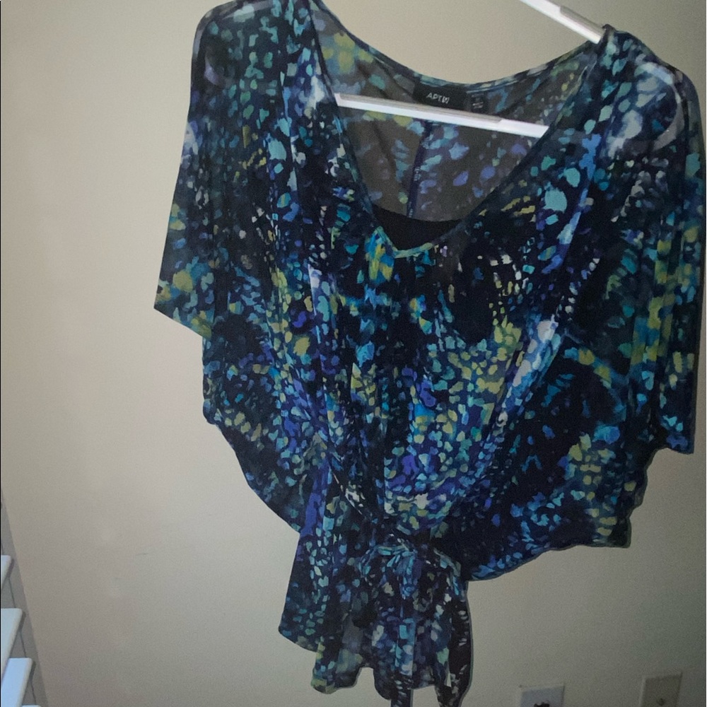 Apt 9 dolman style belted blouse